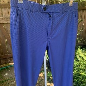 30x32 Golf Pants Blue Houndstooth
